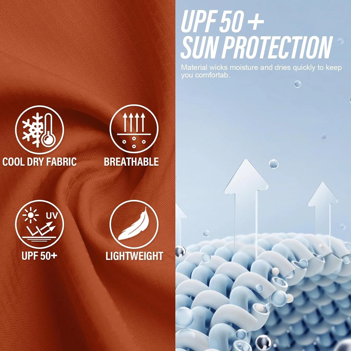 Women's UPF 50 Long Sleeve Sun Protection Safari Fish Hiking Shirts