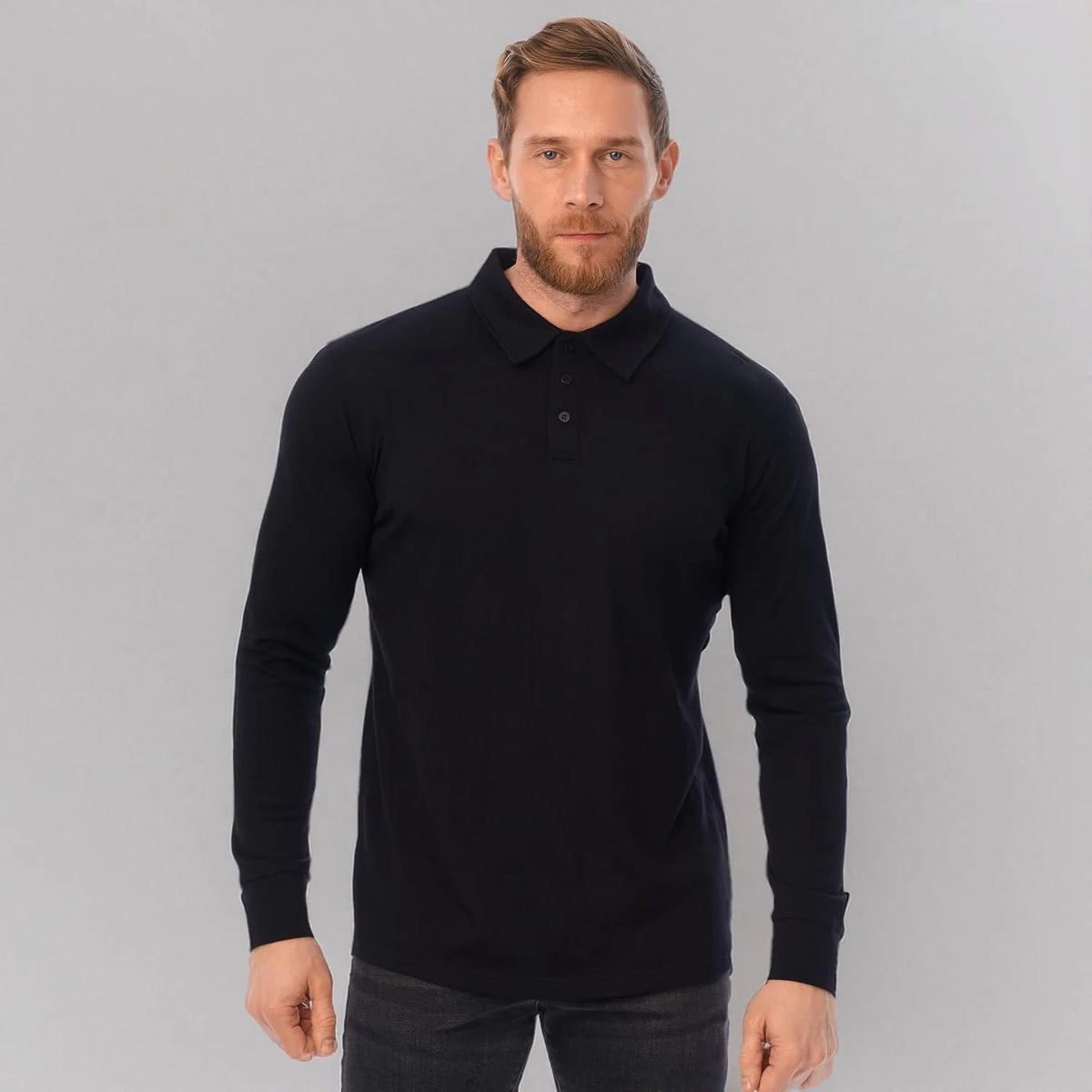 100% Merino Wool Polo Shirt Men - Short & Long Sleeve Shirt Base Later
