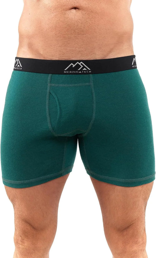 100% Merino Wool Underwear Mens - 1-2 Pack Boxer Briefs for Men 17.5um