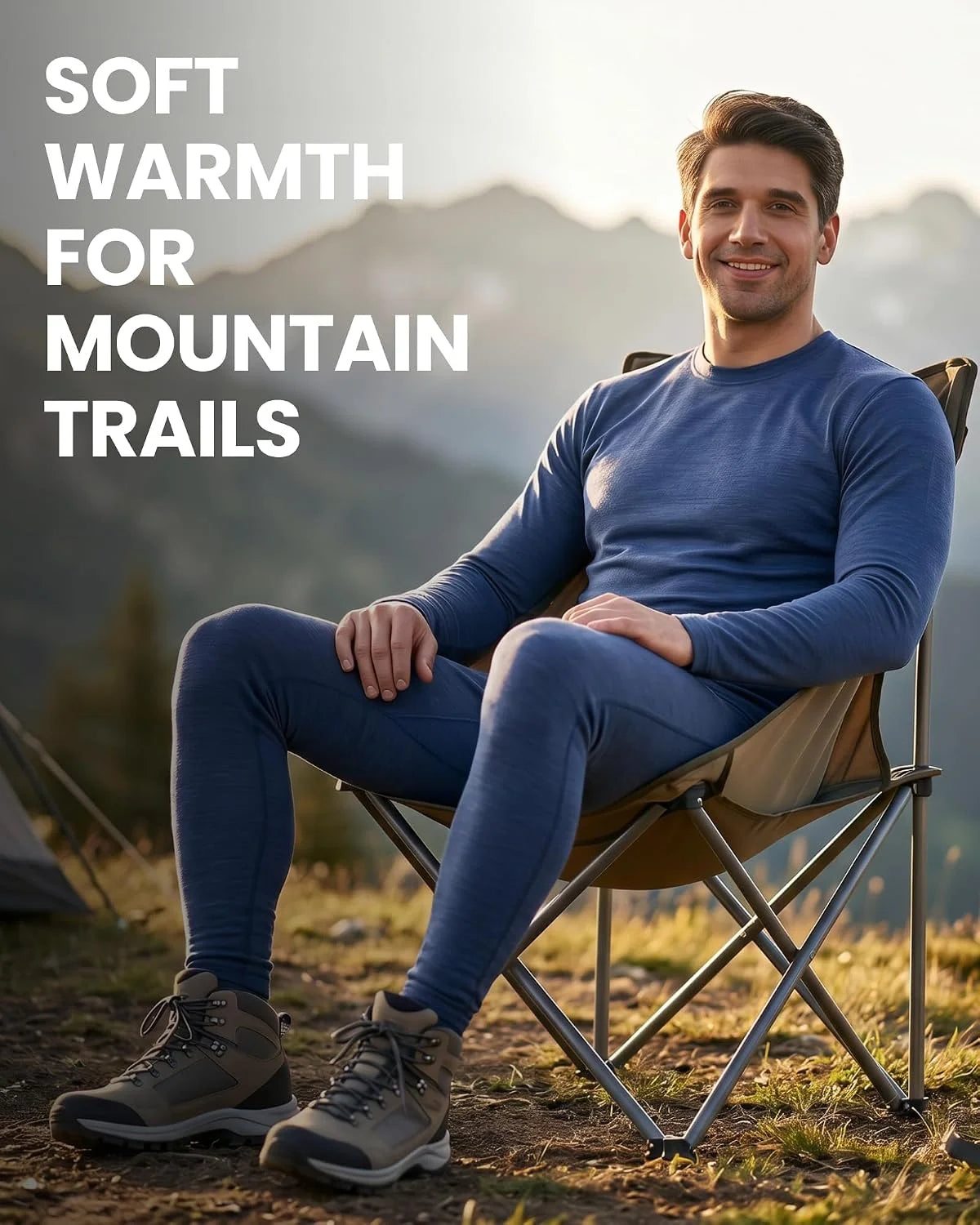 100% Merino Wool Base Layer Mens Long Johns - Thermal Underwear Bottoms