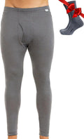 100% Merino Wool Base Layer Mens Pants - Thermal Underwear Long Johns
