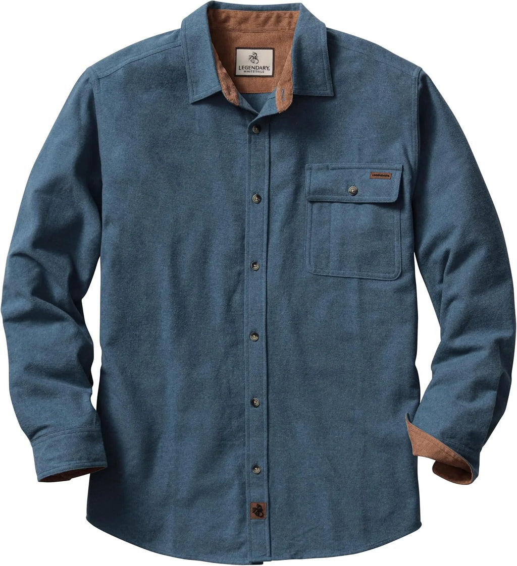 Legendary Whitetails Mens Flannel Long Sleeve Button Down 100% Cotton Shirt