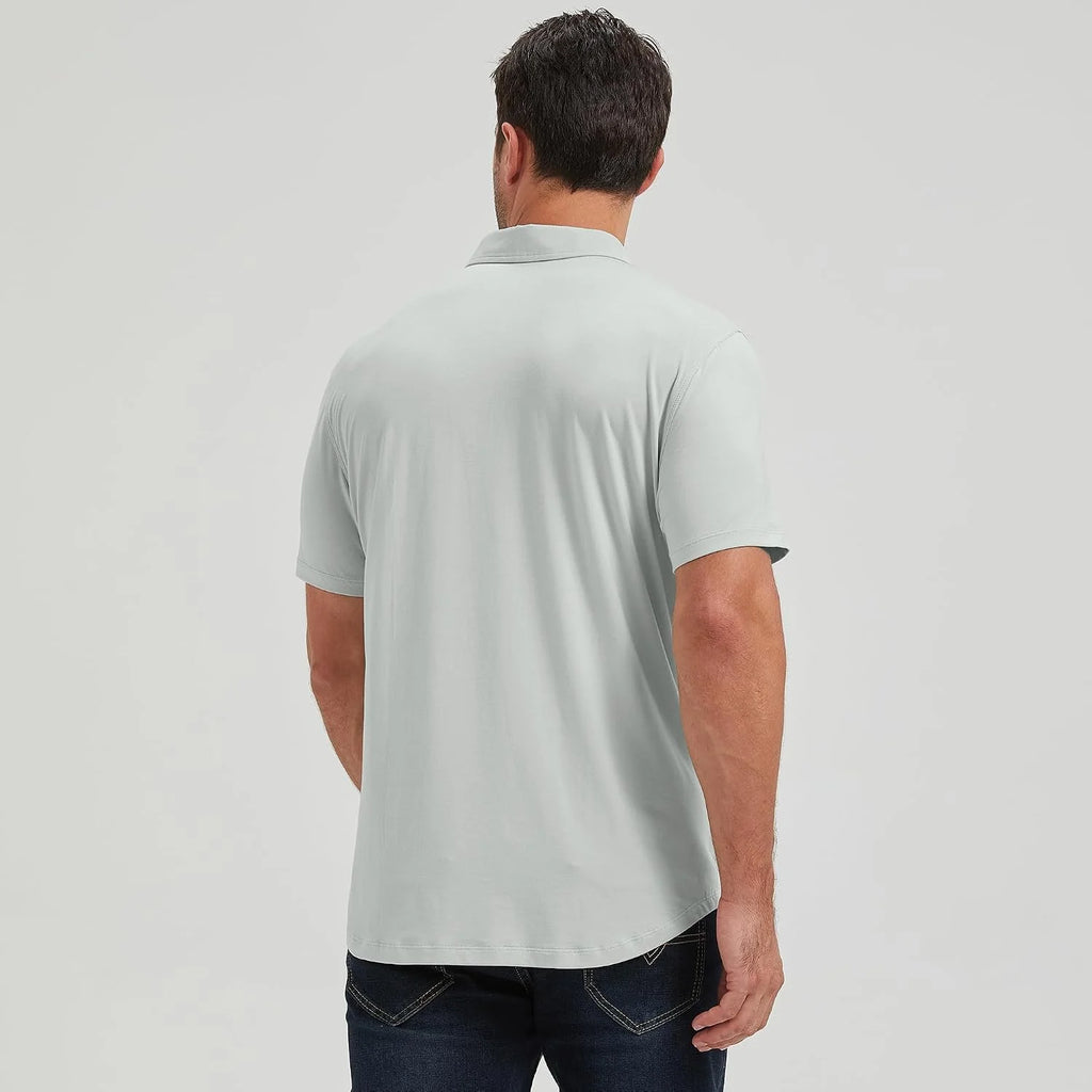 netdraw Men's Ultra Soft Bamboo Viscose Polo Curved Hem S-3XL