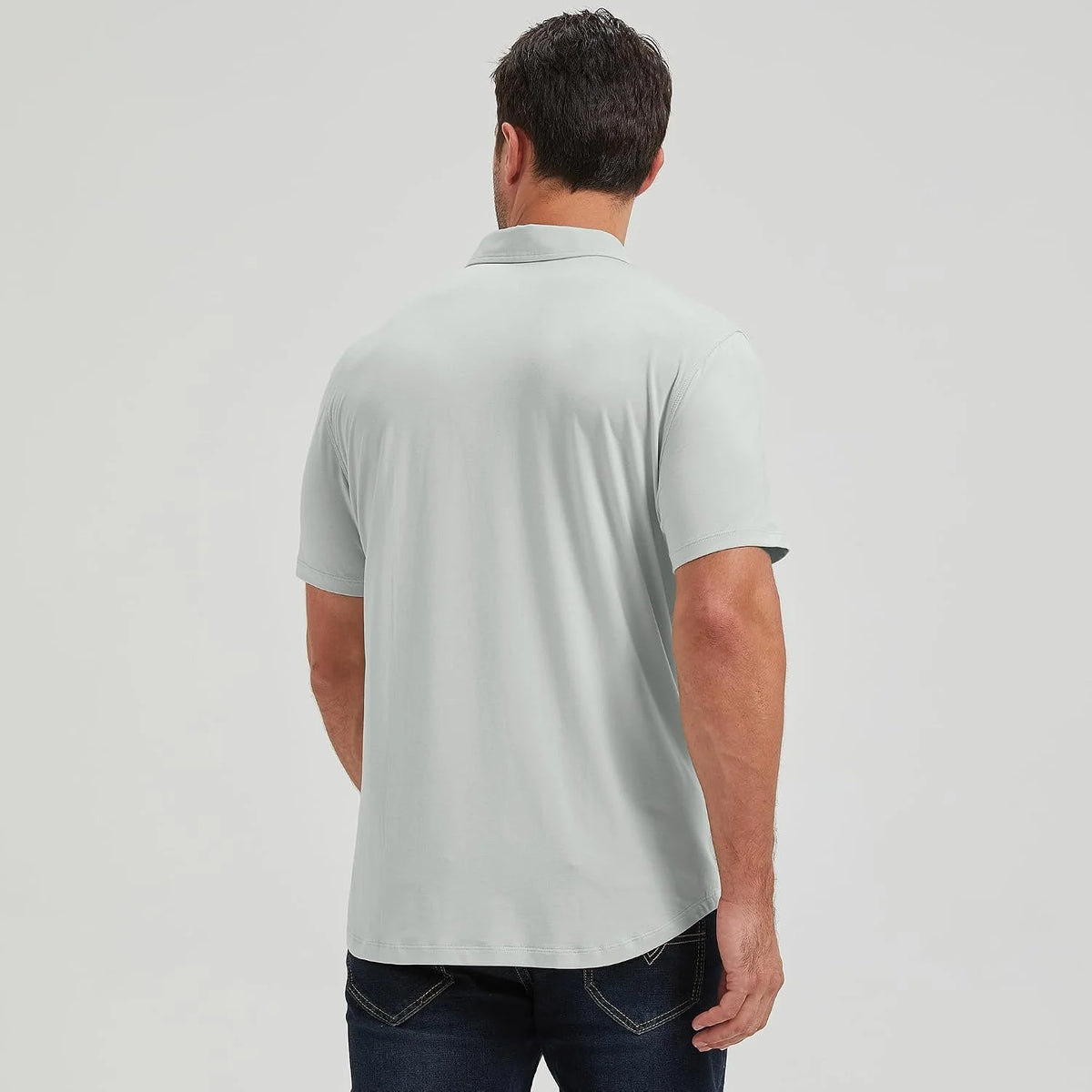 netdraw Men's Ultra Soft Bamboo Viscose Polo Curved Hem S-3XL