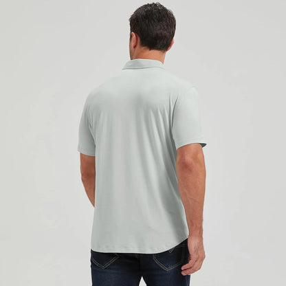 netdraw Men's Ultra Soft Bamboo Viscose Polo Curved Hem S-3XL