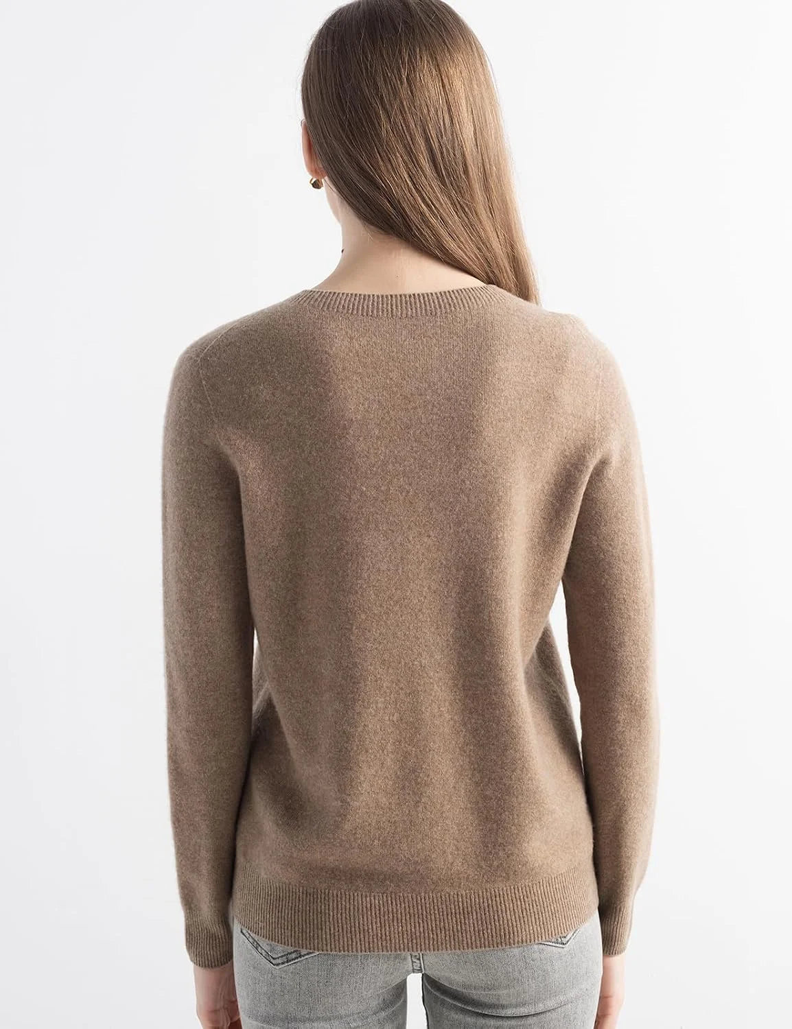 Chanyarn Women's 100% Merino Wool 2025 Fall Winter First-Line Ready to Wear Long Sleeve Seamless Knit Crewneck Sweater