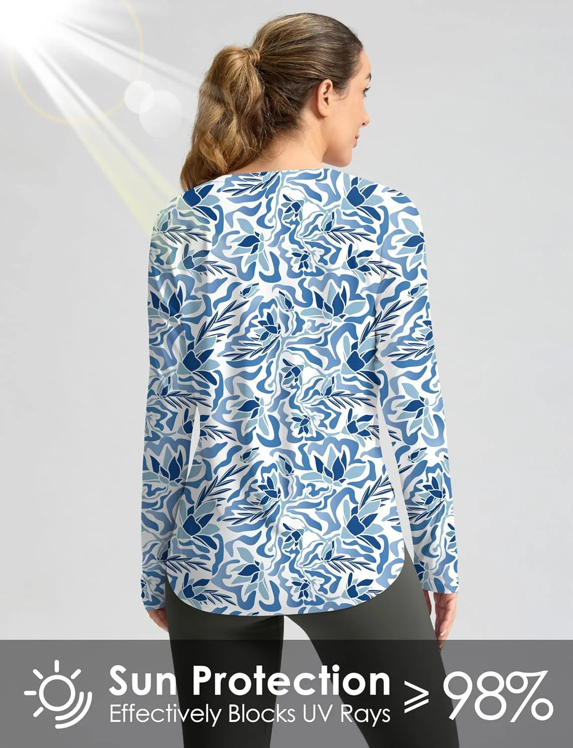 G Gradual Women's Sun Shirts UPF 50+ Long Sleeve Workout Hiking Tops
