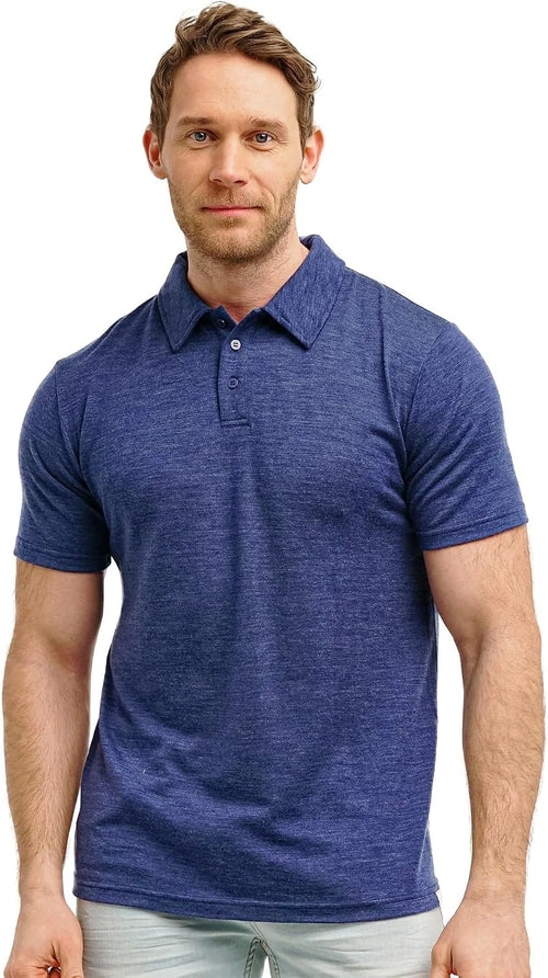 100% Merino Wool Polo Shirt Men - Short & Long Sleeve Shirt Base Later