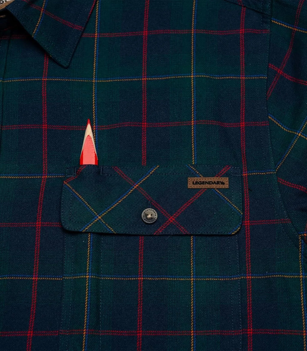 Legendary Whitetails Mens Flannel Long Sleeve Button Down 100% Cotton Shirt
