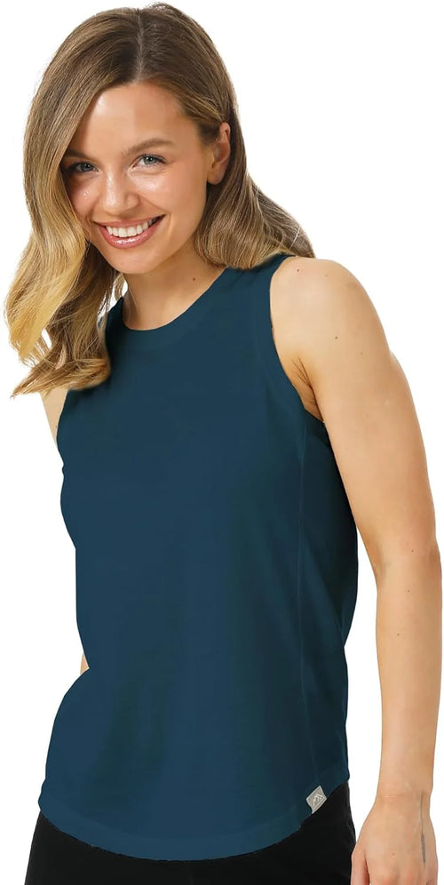 100% Merino Wool Tank Top Women - Active Sleeveless Undershirt Base Layer | Lightweight, Breathable Merino Wool Thermal, Naturally Anti-Odor, Moisture-Wicking Basic Top, Ideal for Hiking, Travel