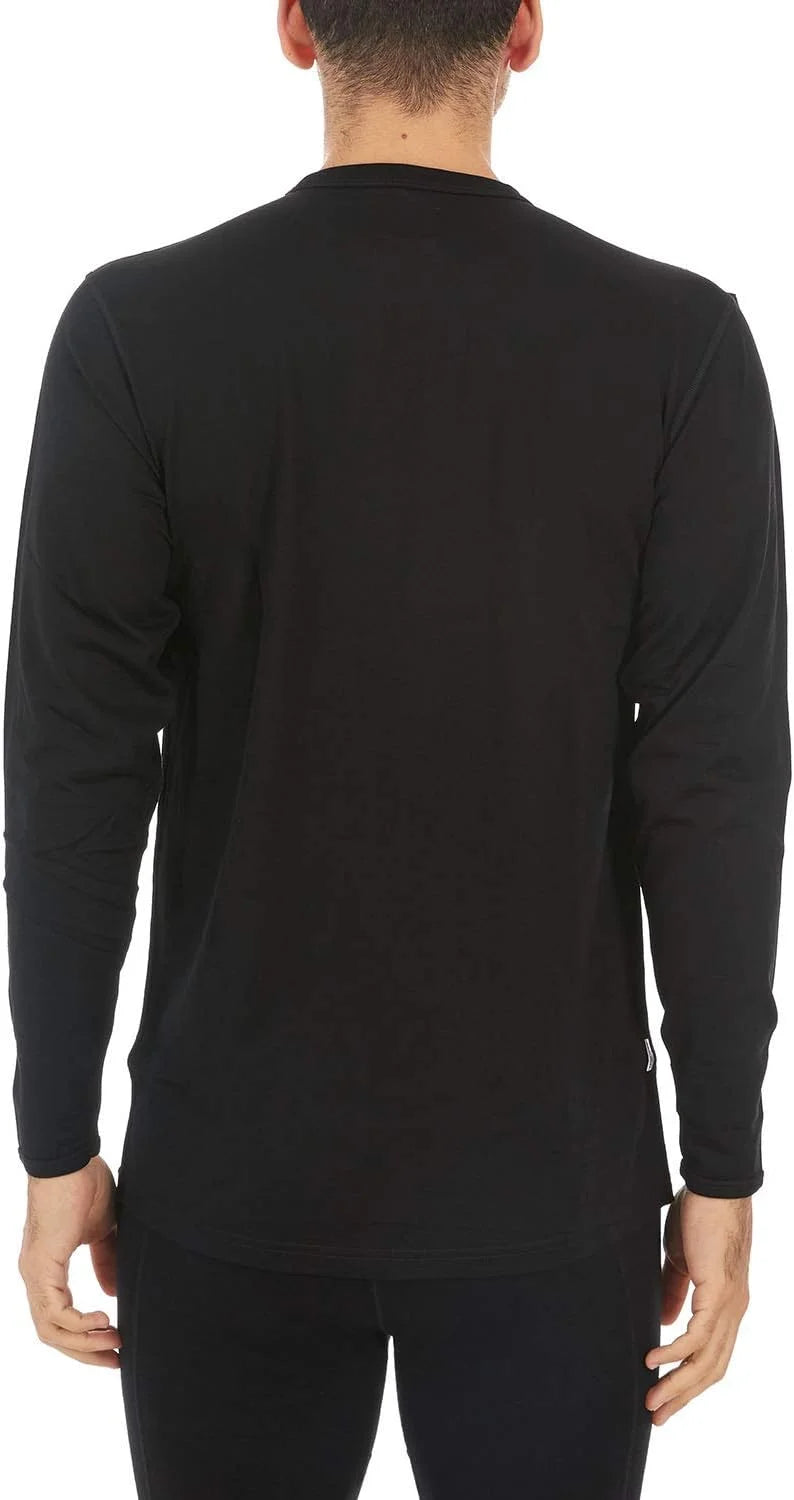 100% Merino Wool - Men's Long Sleeve Crew Shirt - Thermal Base Layer
