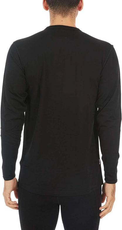 100% Merino Wool - Men's Long Sleeve Crew Shirt - Thermal Base Layer