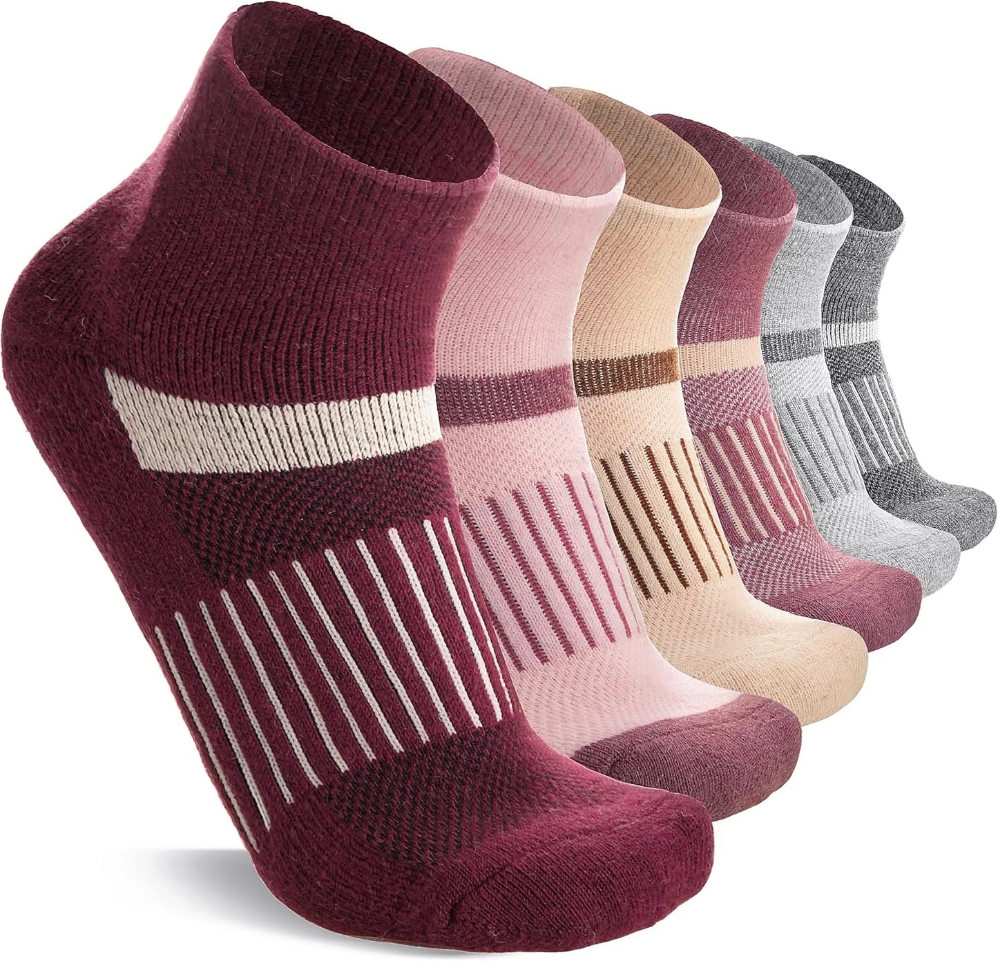 Anlisim Merino Wool Ankle Running Hiking Socks for Women and Men