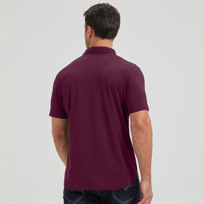 netdraw Men's Ultra Soft Bamboo Viscose Polo Curved Hem S-3XL