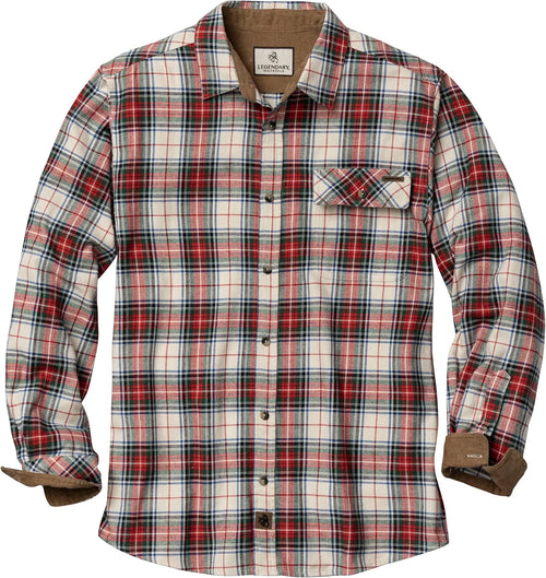 Legendary Whitetails Mens Flannel Long Sleeve Button Down 100% Cotton Shirt