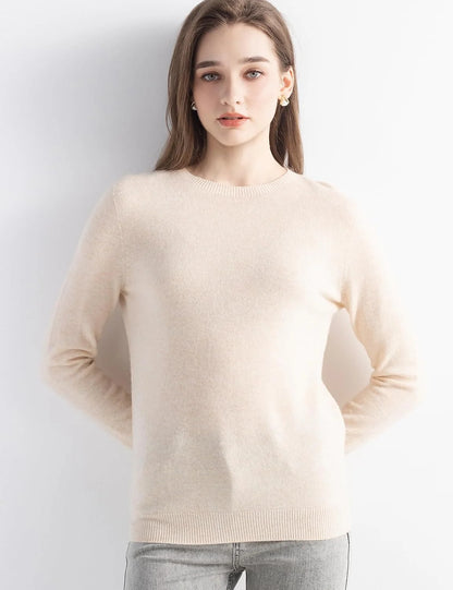 Chanyarn Women's 100% Merino Wool 2025 Fall Winter First-Line Ready to Wear Long Sleeve Seamless Knit Crewneck Sweater