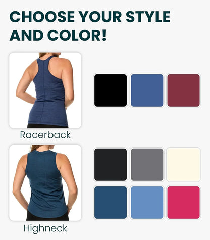 100% Merino Wool Tank Top Women - Active Sleeveless Undershirt Base Layer | Lightweight, Breathable Merino Wool Thermal, Naturally Anti-Odor, Moisture-Wicking Basic Top, Ideal for Hiking, Travel