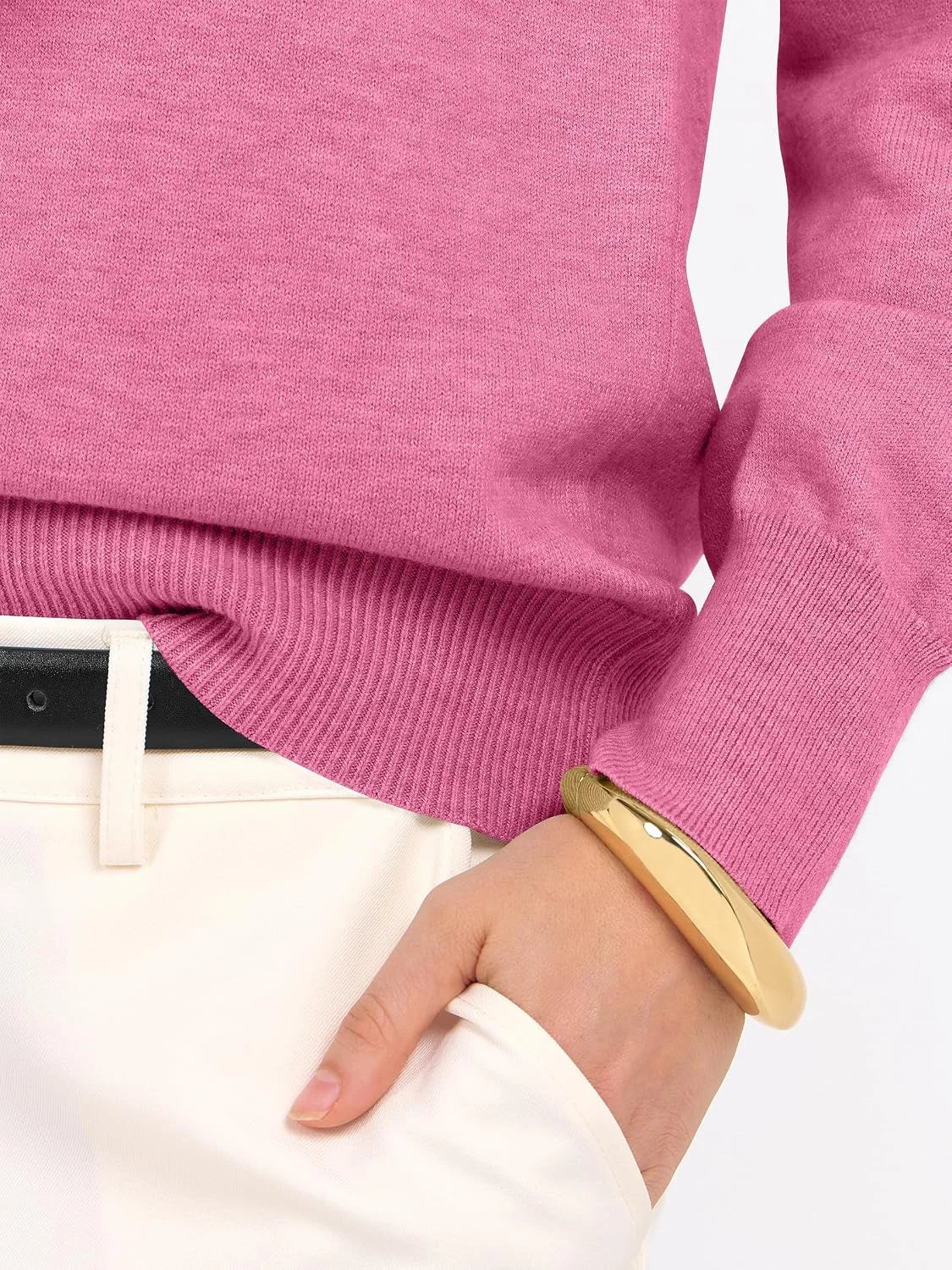 ANRABESS Women’s Fall Long Sleeve V Neck Light Sweaters