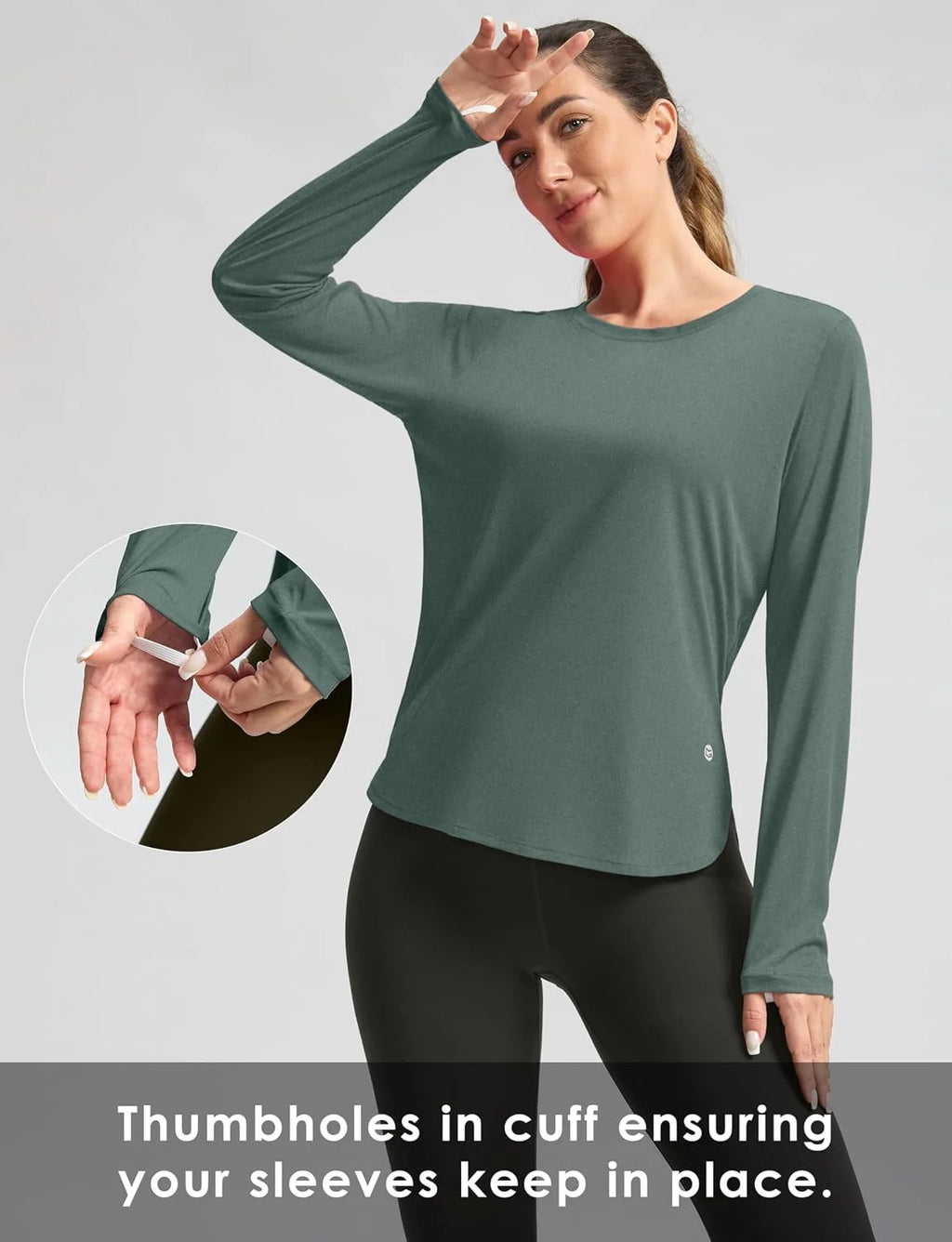 G Gradual Women's Sun Shirts UPF 50+ Long Sleeve Workout Hiking Tops