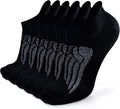 Busy Socks Merino Wool Compression Support Ankle Running Hiking Socks for Men Women, Soft Thick Cushion Tab Socks 3/6 Pairs