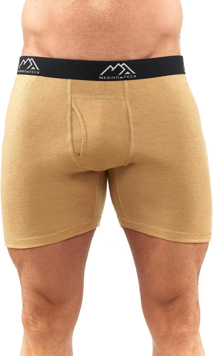 100% Merino Wool Underwear Mens - 1-2 Pack Boxer Briefs for Men 17.5um | Soft, Non-Itchy, Moisture wicking, Breathable 190 GSM Thermal Underwear, Cooling, Odor-Resistant Men's Wool Base Layer