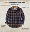 Legendary Whitetails Mens Flannel Long Sleeve Button Down 100% Cotton Shirt