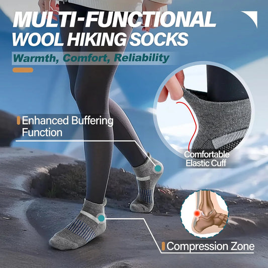 Anlisim Merino Wool Ankle Running Hiking Socks for Women and Men