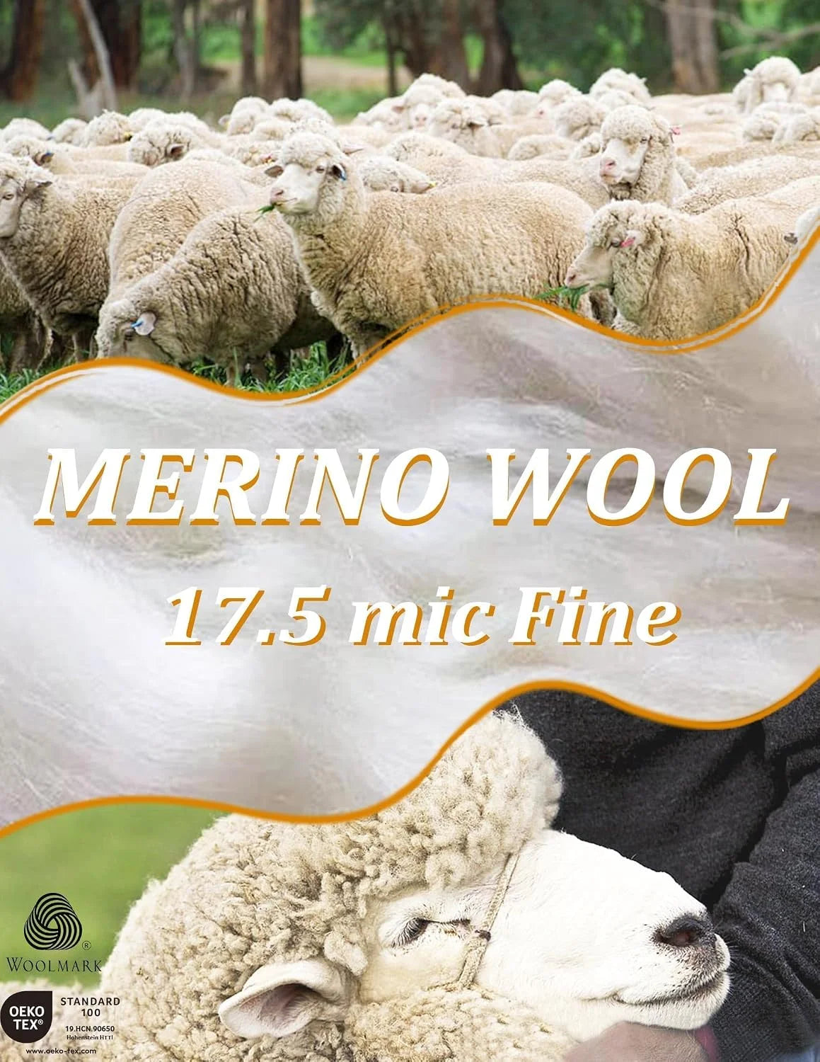 Merino Protect 100% Merino Wool T Shirts for Men Odor Resistance Base Layer Hiking Travel T-Shirt Soft Undershirt
