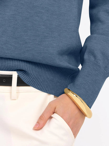 ANRABESS Women’s Fall Long Sleeve V Neck Light Sweaters