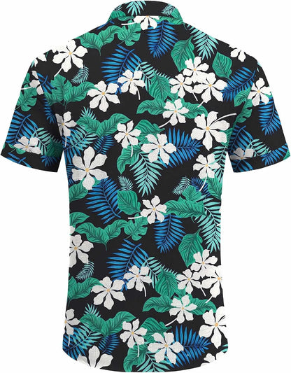 COOFANDY Men's Linen Shirts Short Sleeve Casual Shirts Button Down Shirt for Men Beach Summer Wedding Shirt