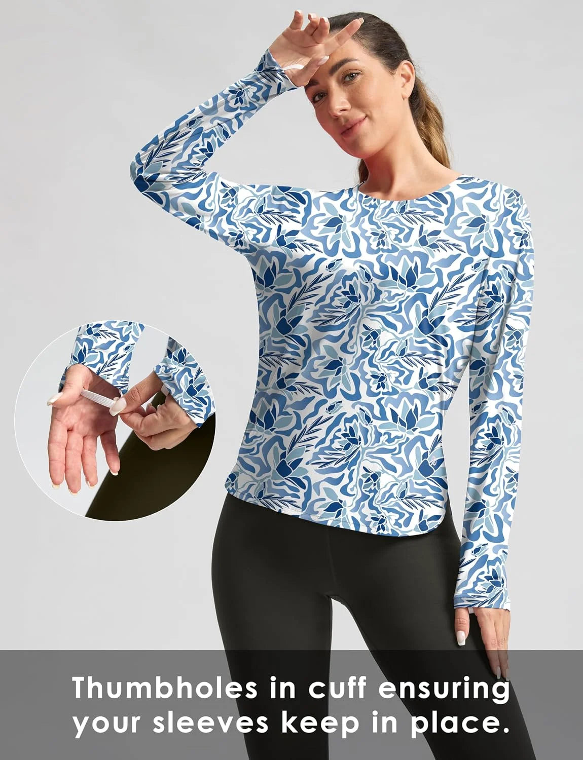 G Gradual Women's Sun Shirts UPF 50+ Long Sleeve Workout Hiking Tops