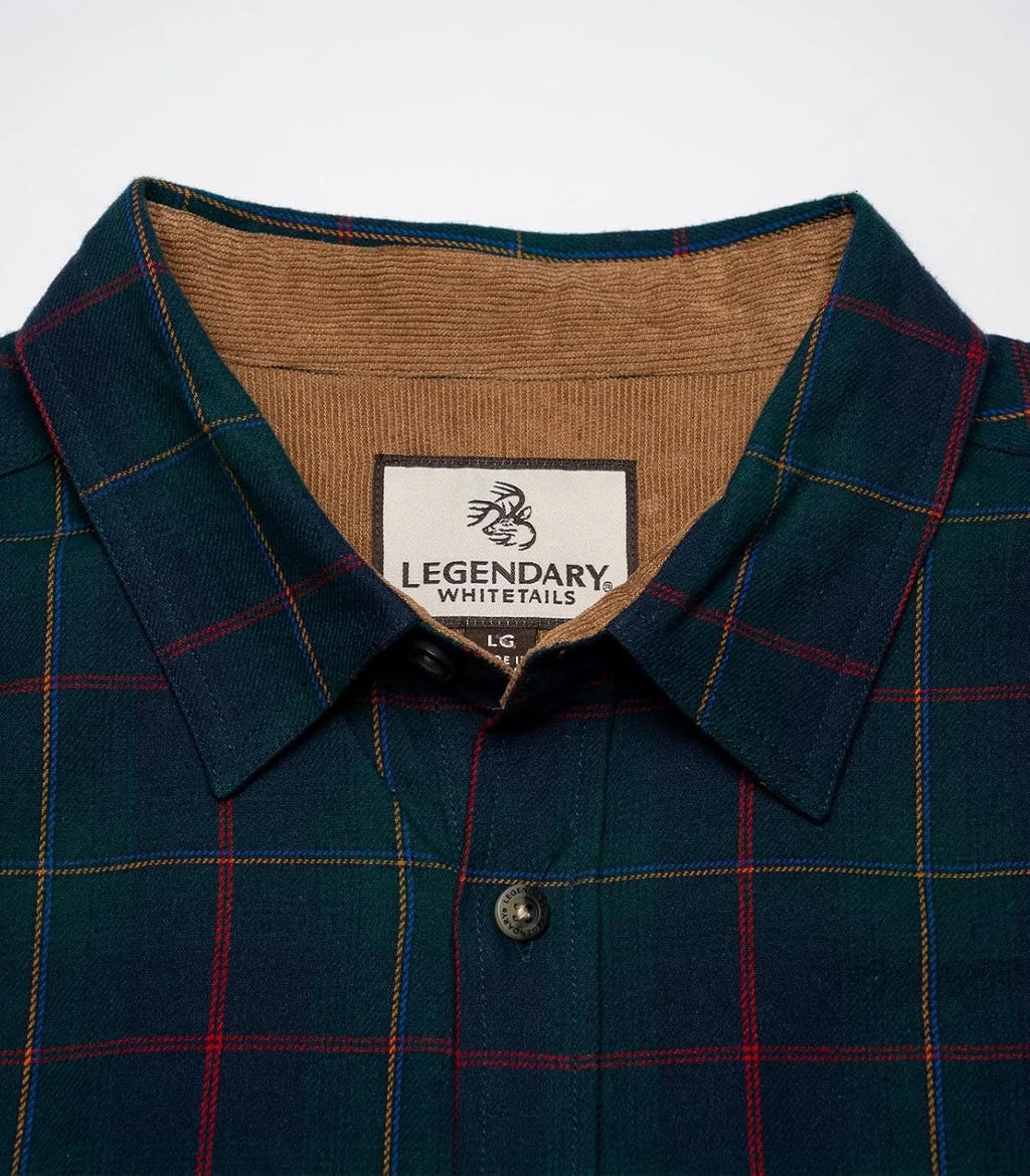 Legendary Whitetails Mens Flannel Long Sleeve Button Down 100% Cotton Shirt