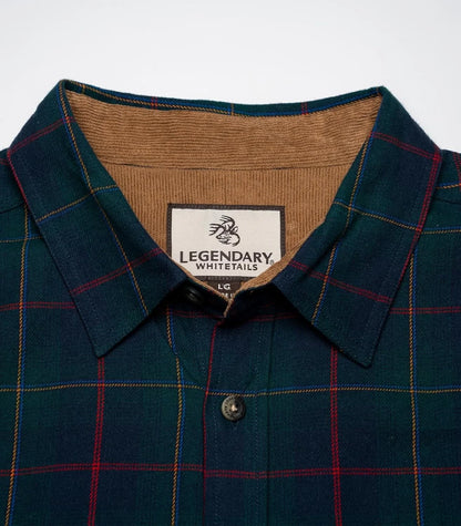 Legendary Whitetails Mens Flannel Long Sleeve Button Down 100% Cotton Shirt