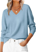 ANRABESS Women’s Fall Long Sleeve V Neck Light Sweaters