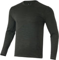100% Merino Wool Base Layer for Men Long Sleeve Crew Neck Thermal Shirt