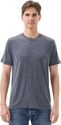 Merino Protect 100% Merino Wool T Shirts for Men Odor Resistance Base Layer Hiking Travel T-Shirt Soft Undershirt