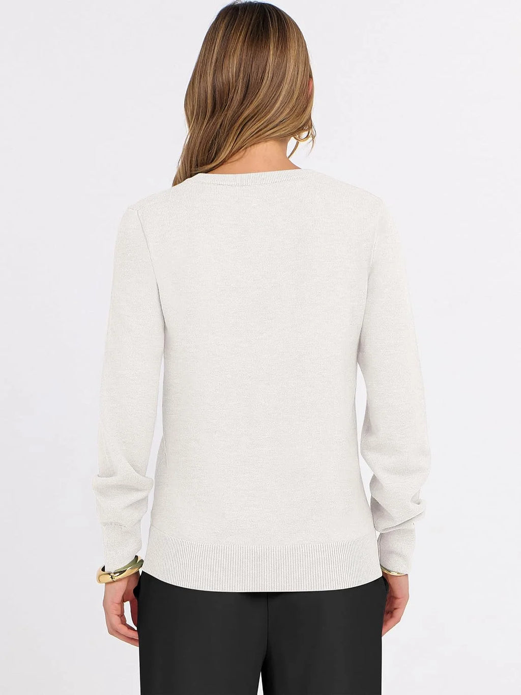 ANRABESS Women’s Fall Long Sleeve V Neck Light Sweaters