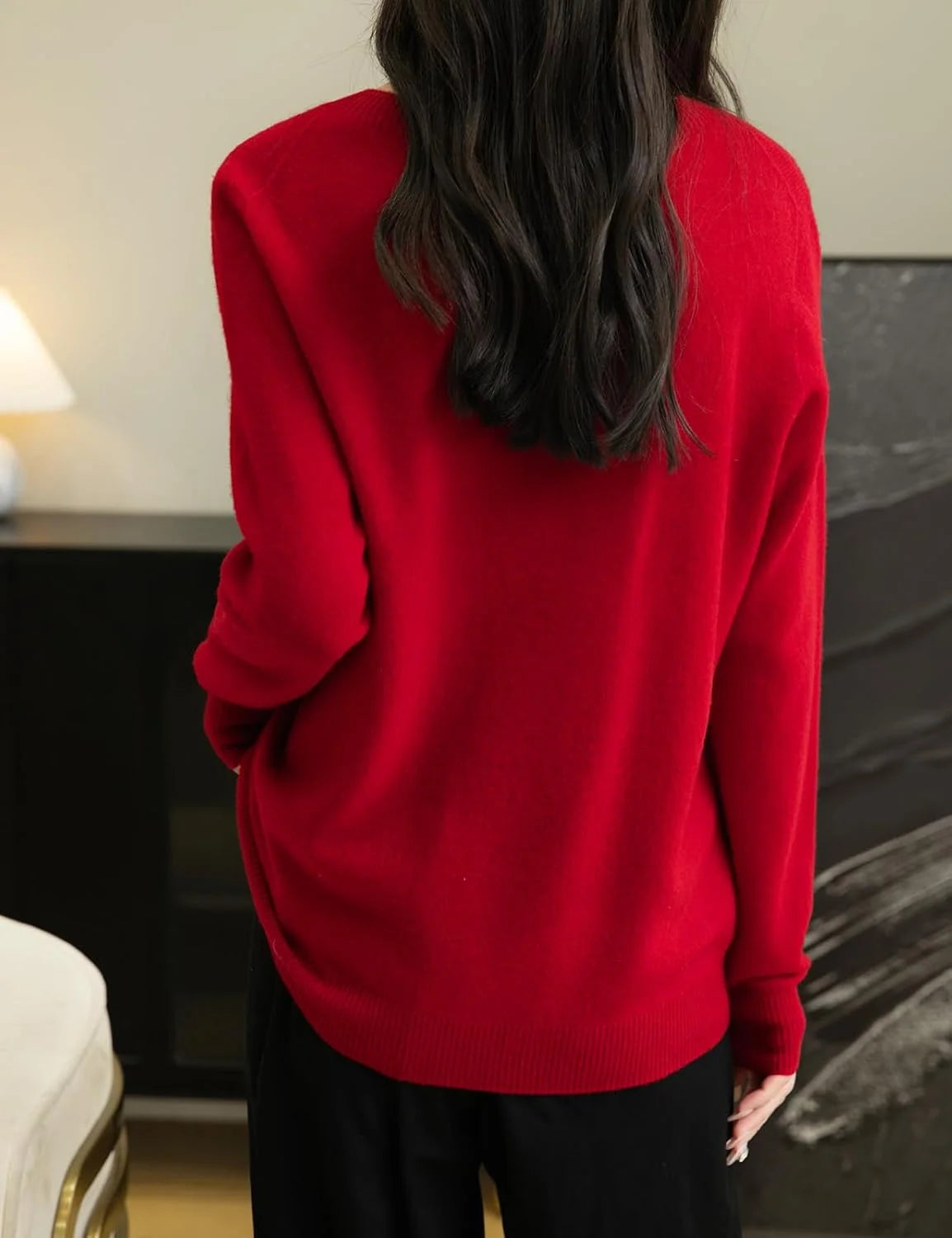 Chanyarn Women's 100% Merino Wool 2025 Fall Winter First-Line Ready to Wear Long Sleeve Seamless Knit Crewneck Sweater