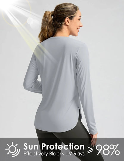 G Gradual Women's Sun Shirts UPF 50+ Long Sleeve Workout Hiking Tops