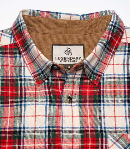 Legendary Whitetails Mens Flannel Long Sleeve Button Down 100% Cotton Shirt