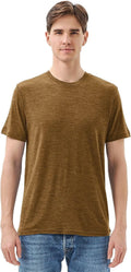 Merino Protect 100% Merino Wool T Shirts for Men Odor Resistance Base Layer Hiking Travel T-Shirt Soft Undershirt