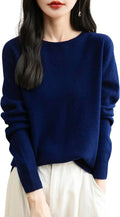 Chanyarn Women's 100% Merino Wool 2025 Fall Winter First-Line Ready to Wear Long Sleeve Seamless Knit Crewneck Sweater