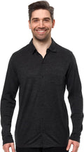 100% Merino Wool Button Up Shirt Men - Long & Short Sleeve Breathable