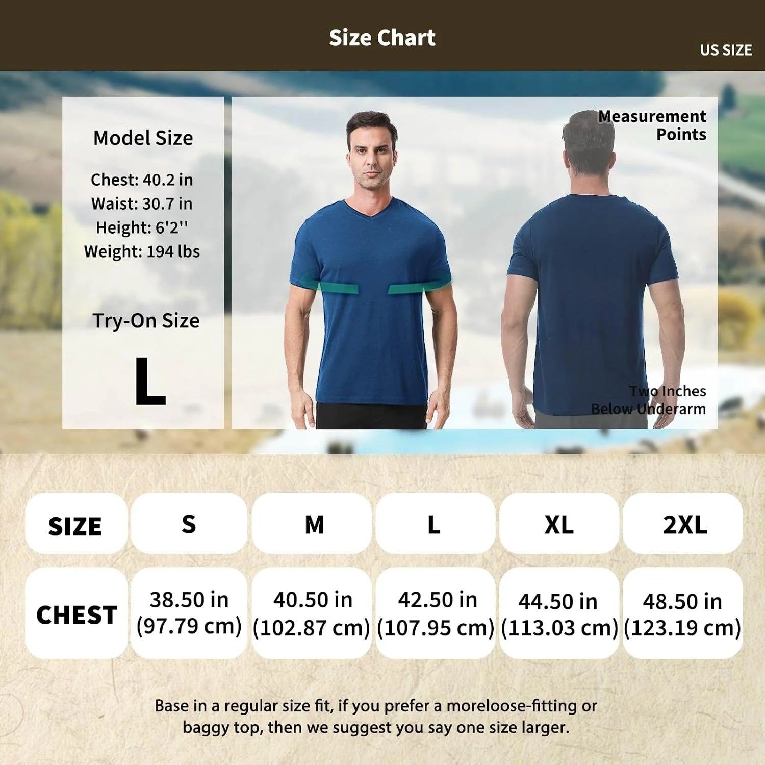 Merino Protect 100% Merino Wool V-Neck T Shirts for Men Odor Resistance Base Layer Hiking Travel T-Shirt Soft Undershirt
