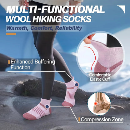 Anlisim Merino Wool Ankle Running Hiking Socks for Women and Men