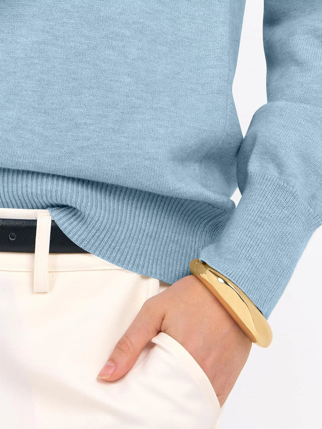 ANRABESS Women’s Fall Long Sleeve V Neck Light Sweaters