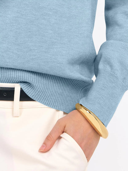 ANRABESS Women’s Fall Long Sleeve V Neck Light Sweaters