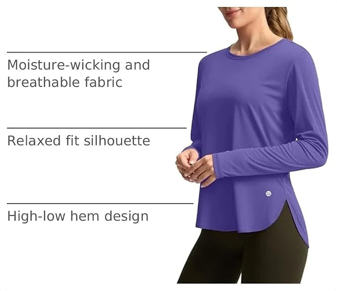 G Gradual Women's Sun Shirts UPF 50+ Long Sleeve Workout Hiking Tops