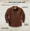 Legendary Whitetails Mens Flannel Long Sleeve Button Down 100% Cotton Shirt