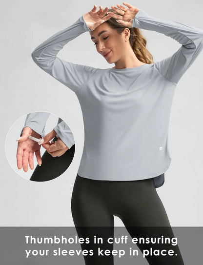 G Gradual Women's Sun Shirts UPF 50+ Long Sleeve Workout Hiking Tops